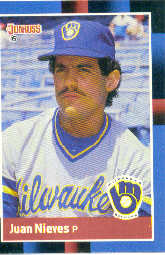 1988 Donruss Baseball Cards    126     Juan Nieves